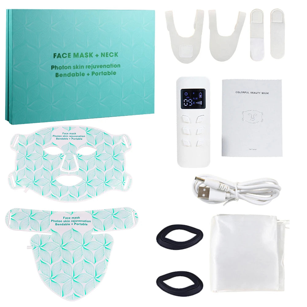 8-Colour LED Face and Neck Mask