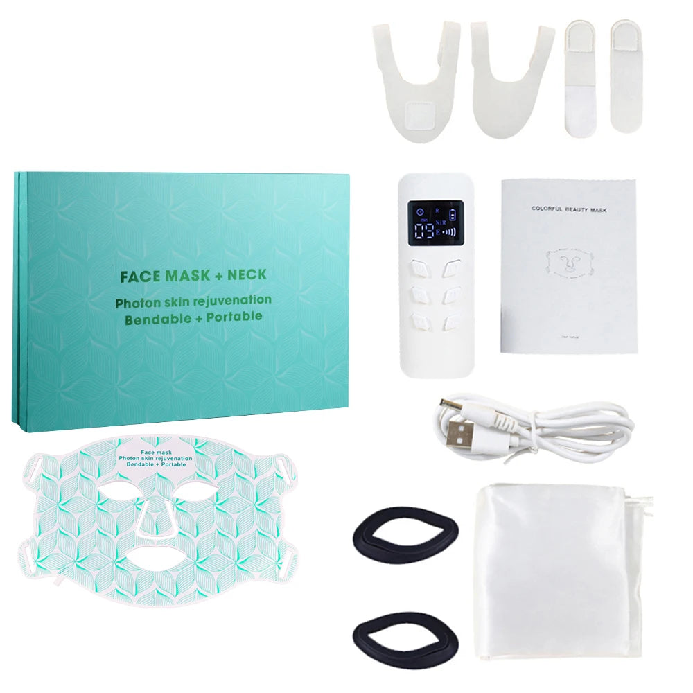 8-Colour LED Face and Neck Mask