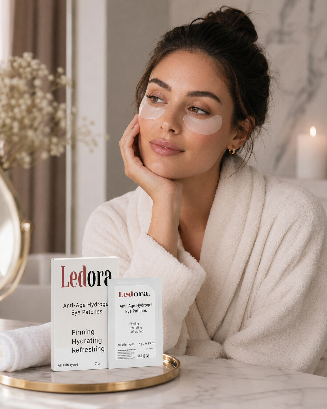 Ledora Hydrogel Eye Renewal Patches.