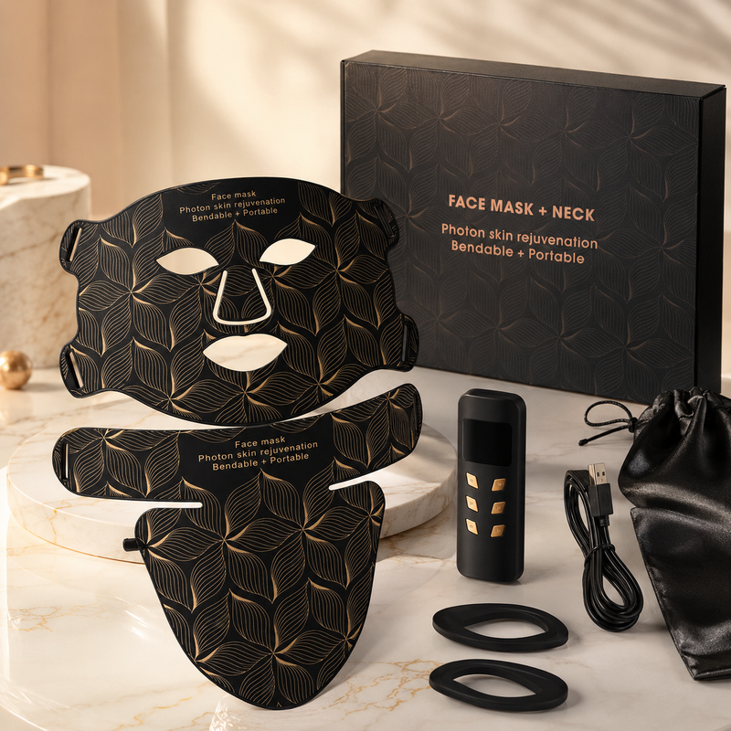 Ledora 8-Colour LED Face & Neck Light Therapy Mask.